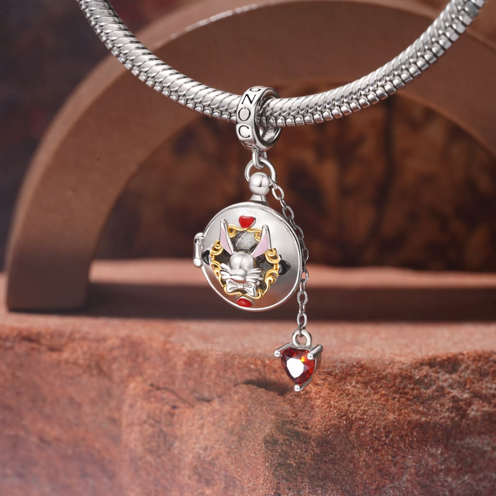 Pocket Watch Rabbit Ears Pendant image number 3