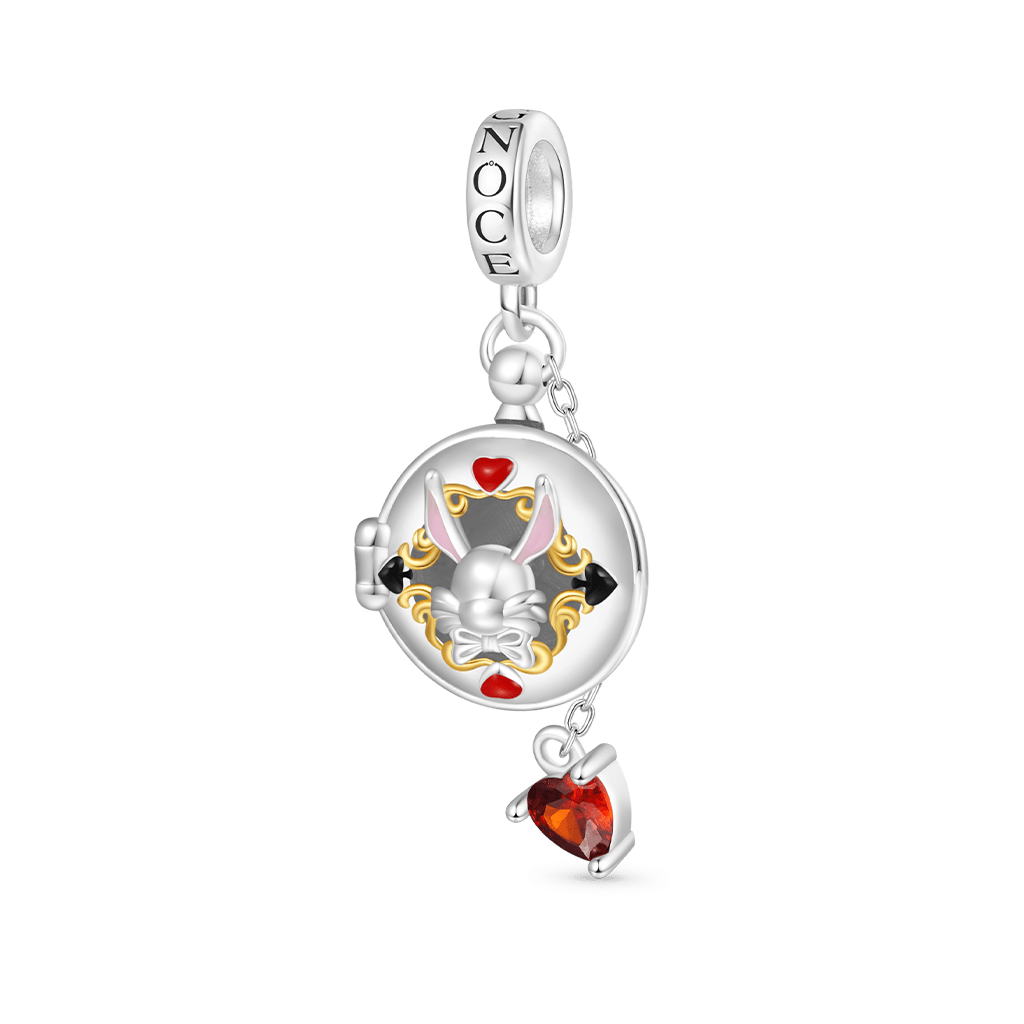 Pocket Watch Rabbit Ears Pendant image number 1