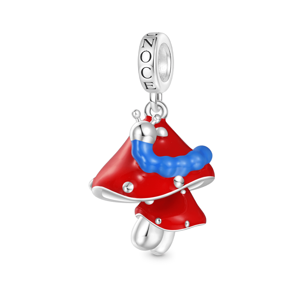 Red Mushroom Caterpillar Pendant image number 0