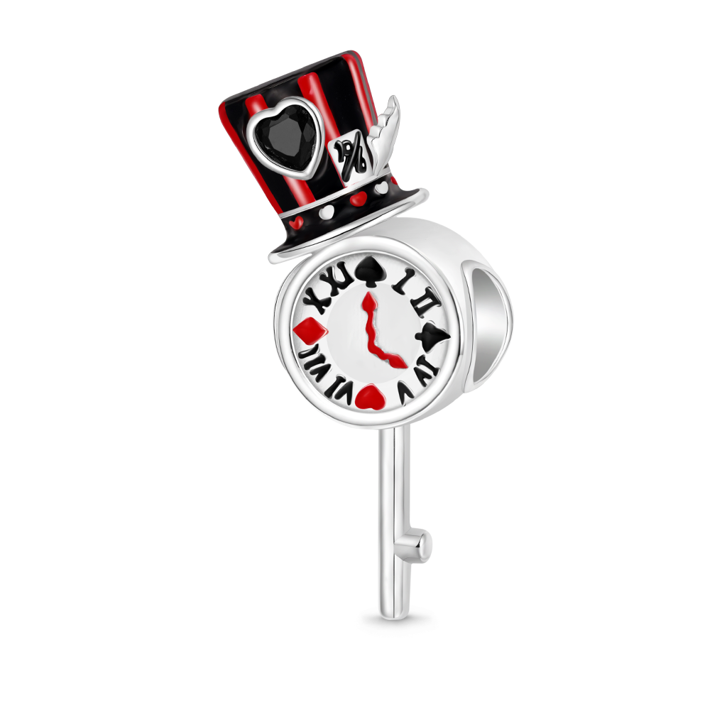 Mad Hatter Hat Pocket Watch Charm image number 0