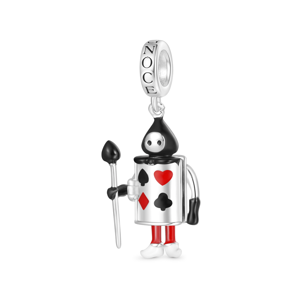 Openable Playing Card Soldiers Pendant image number 1