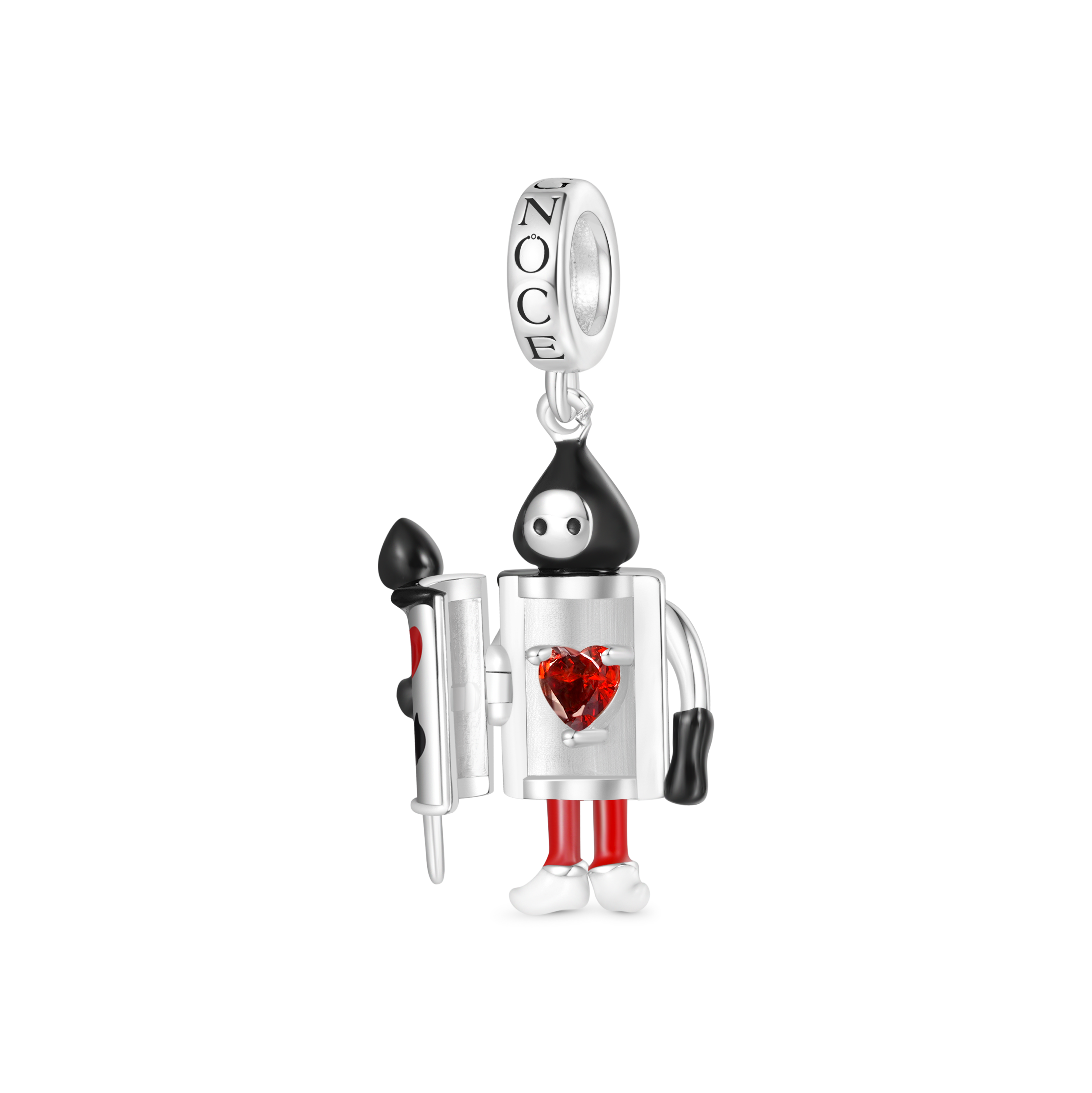 Openable Playing Card Soldiers Pendant image number 2