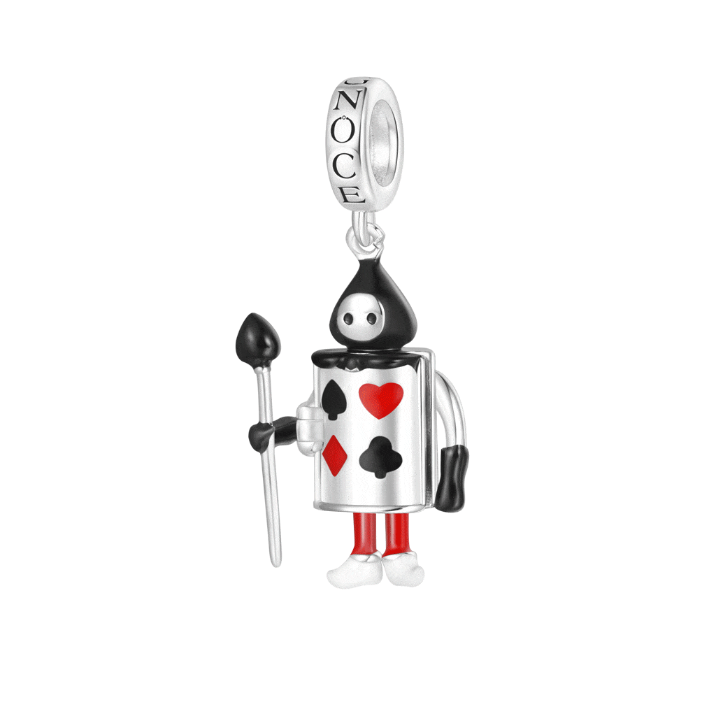 Openable Playing Card Soldiers Pendant image number 0