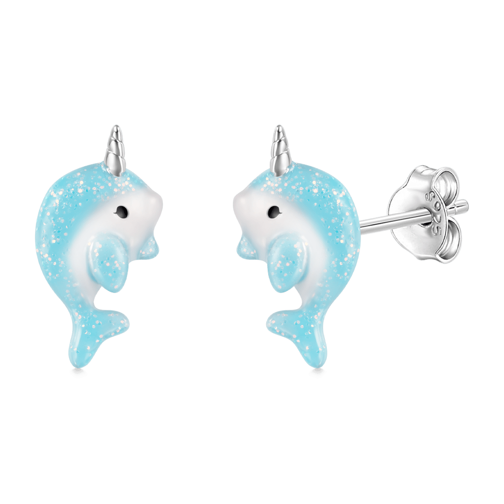 Narwhal Stud Earrings image number 1