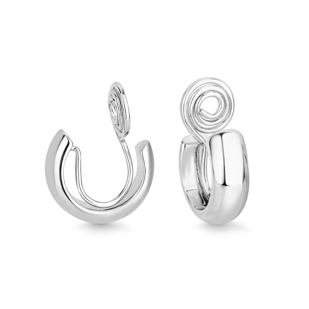 Huggie Gold Clip On Earrings image number 0