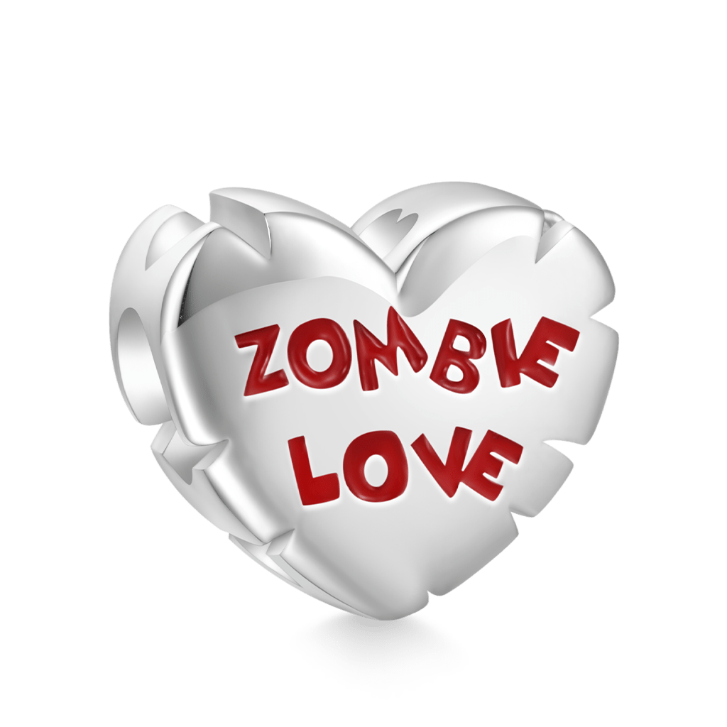 'ZOMBIE LOVE' Betty Boop Heart Charm image number 1
