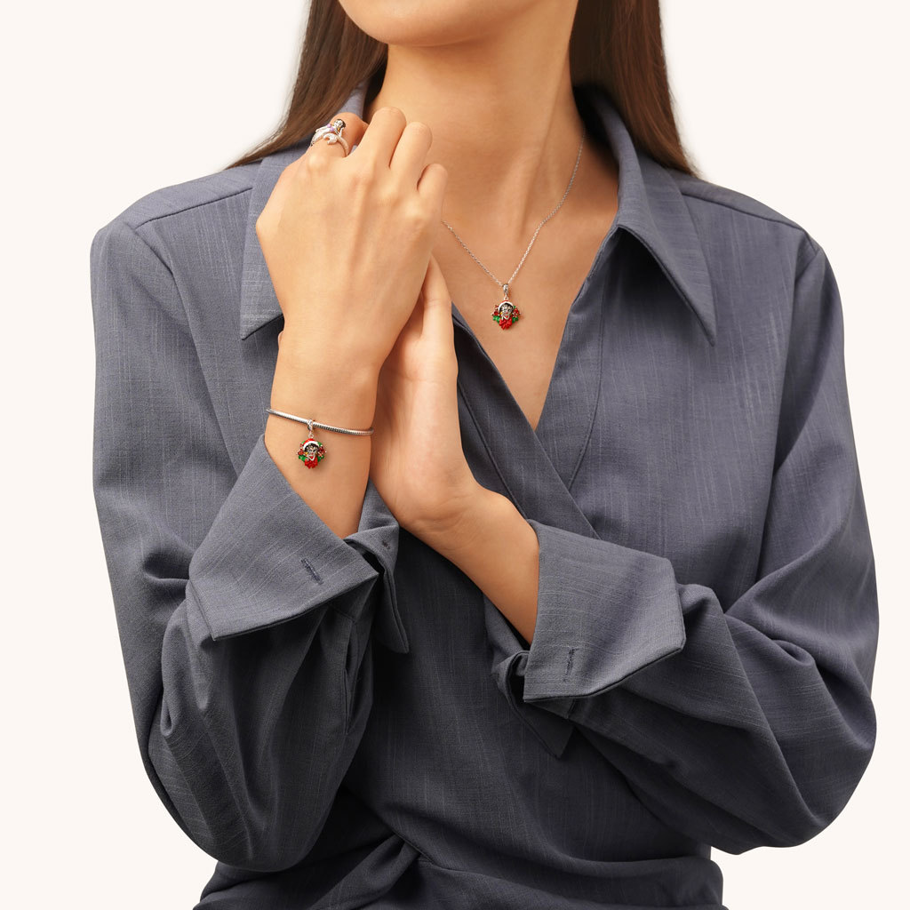 Betty Boop Christmas Wreath Pendant image number 3