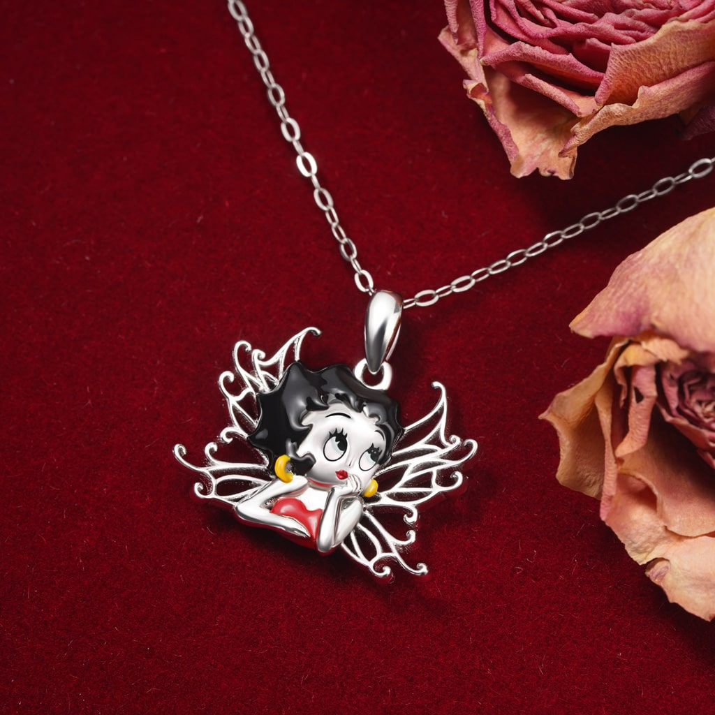 Betty Boop Wings Necklace image number 2