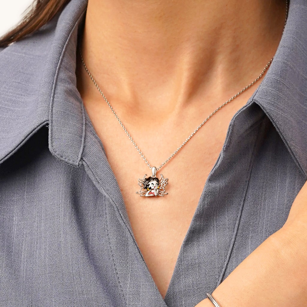 Betty Boop Wings Necklace image number 4