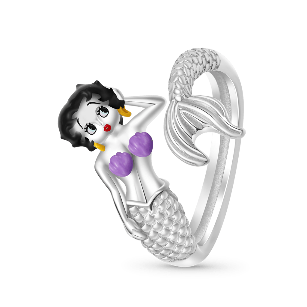 Mermaid Betty Boop Open Ring image number 1
