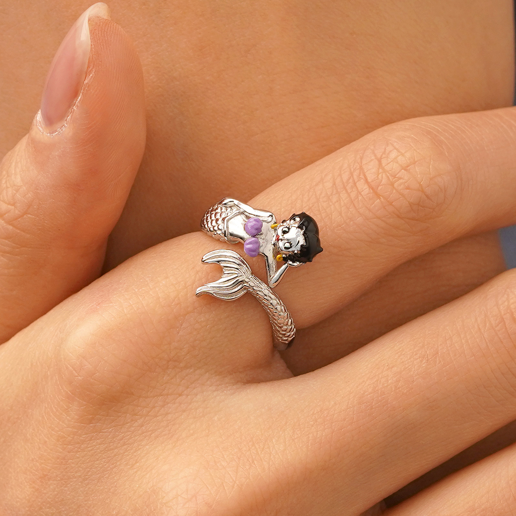 Mermaid Betty Boop Open Ring image number 4