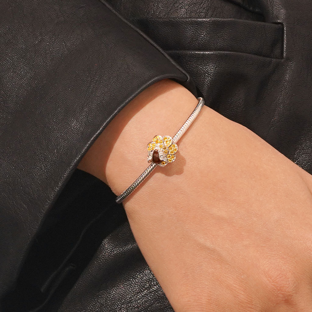 Flower Bee Stopper Charm image number 4