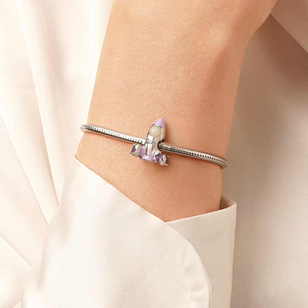 Space Love Rocket Charm image number 5