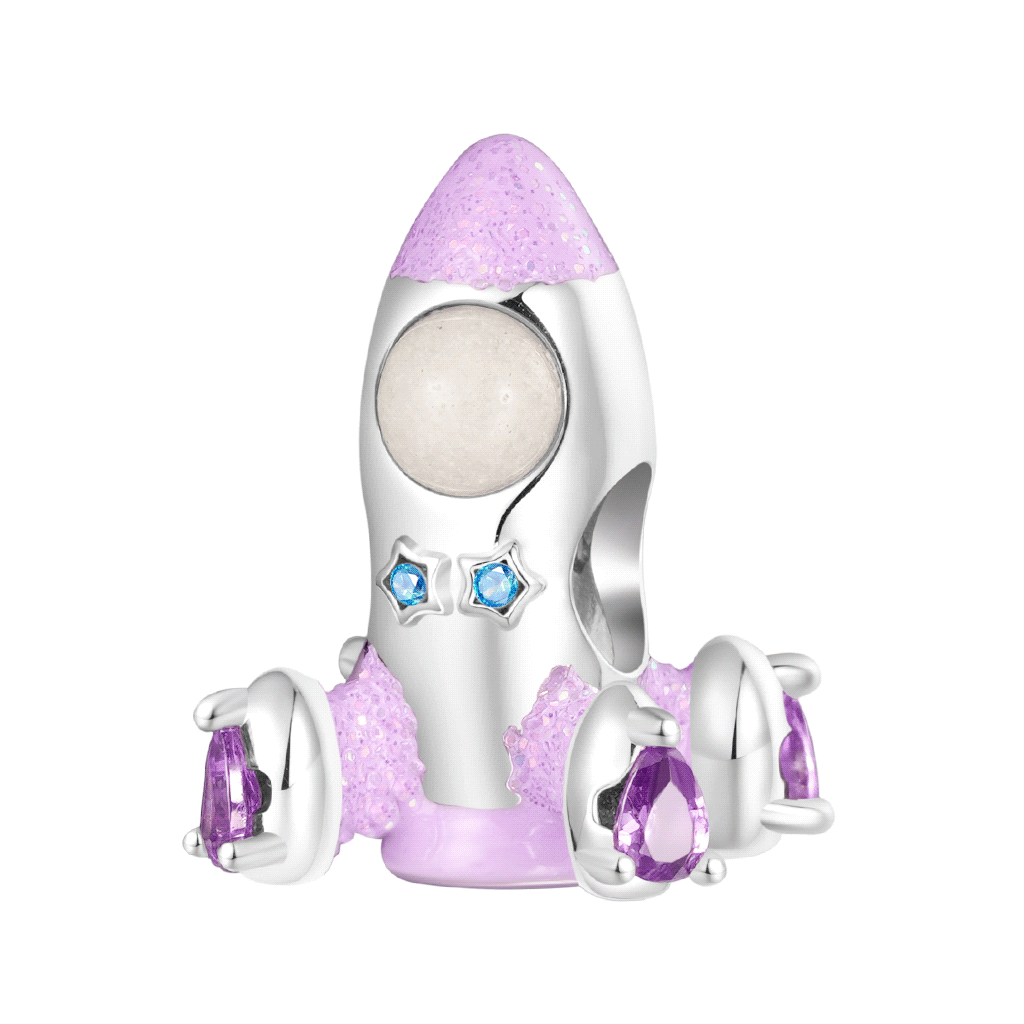 Space Love Rocket Charm image number 0