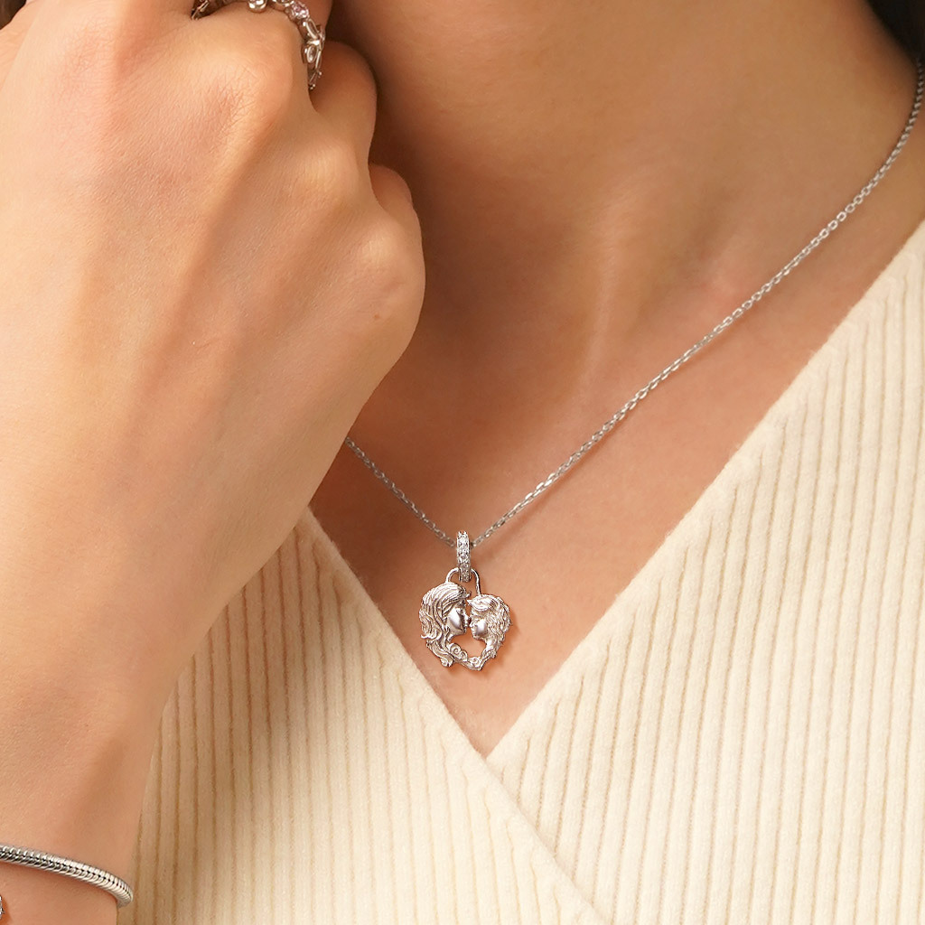 Mother Daughter Family Pendant image number 3