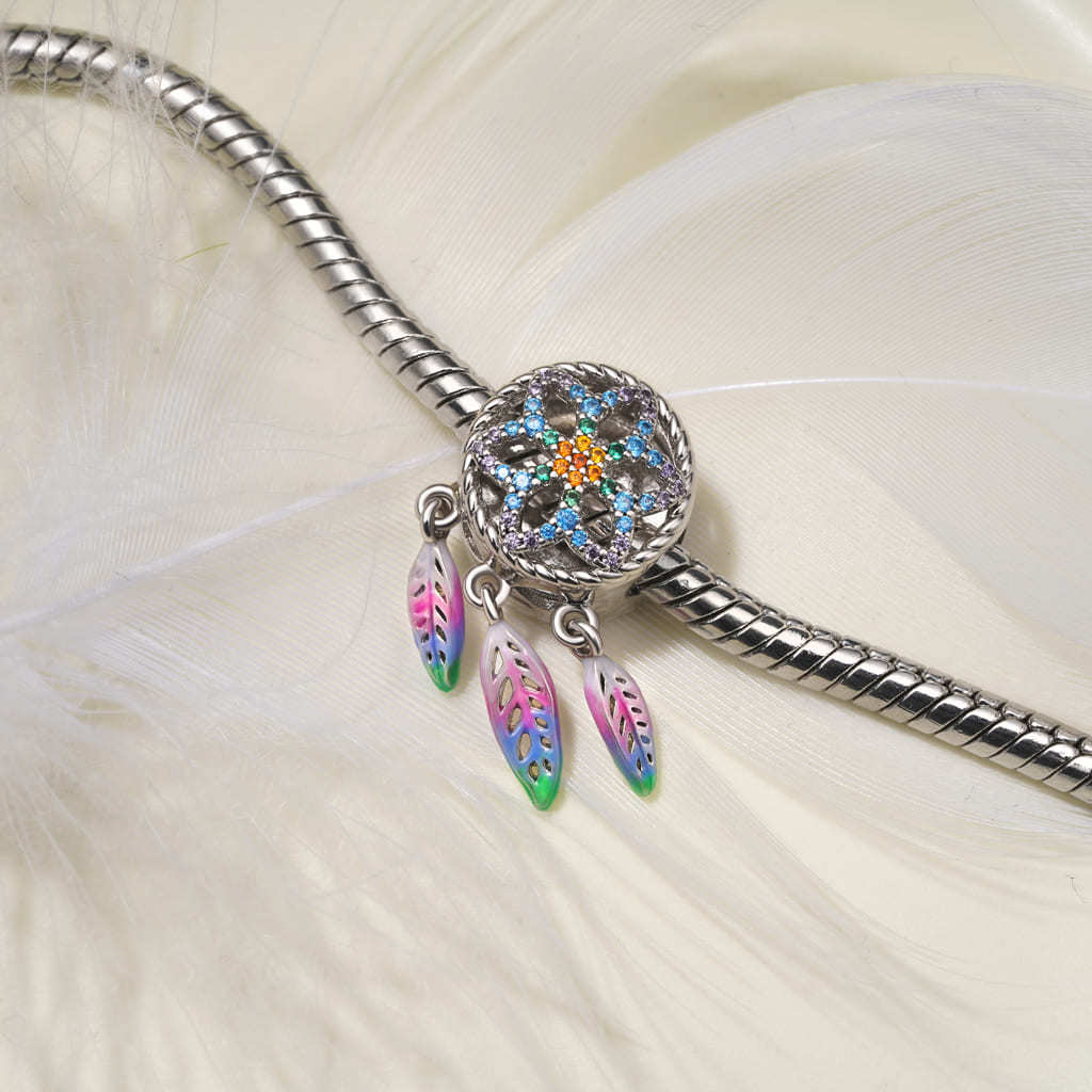 Rainbow Dream Catcher Charm image number 3