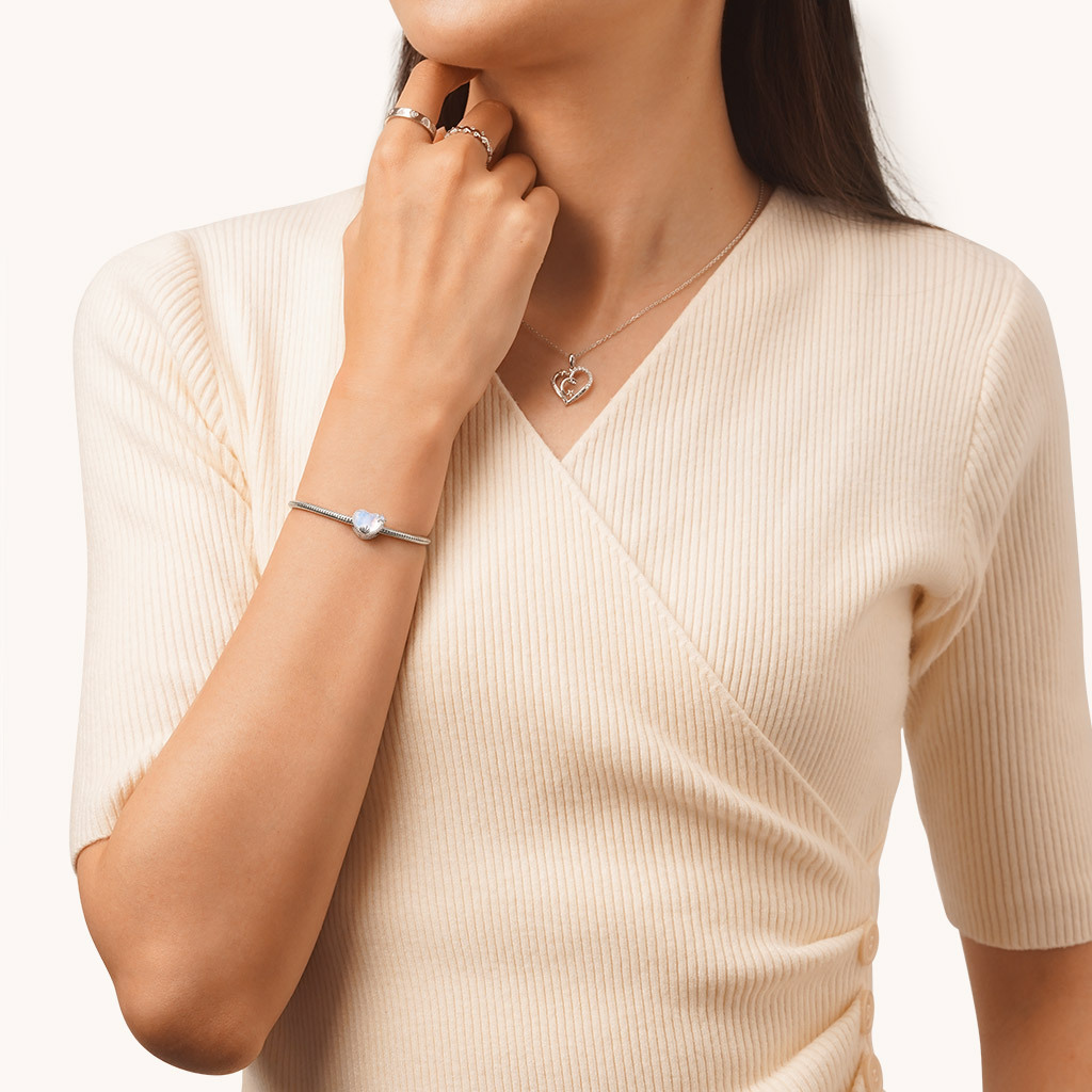 Fantasy Ocean Heart Charm image number 3