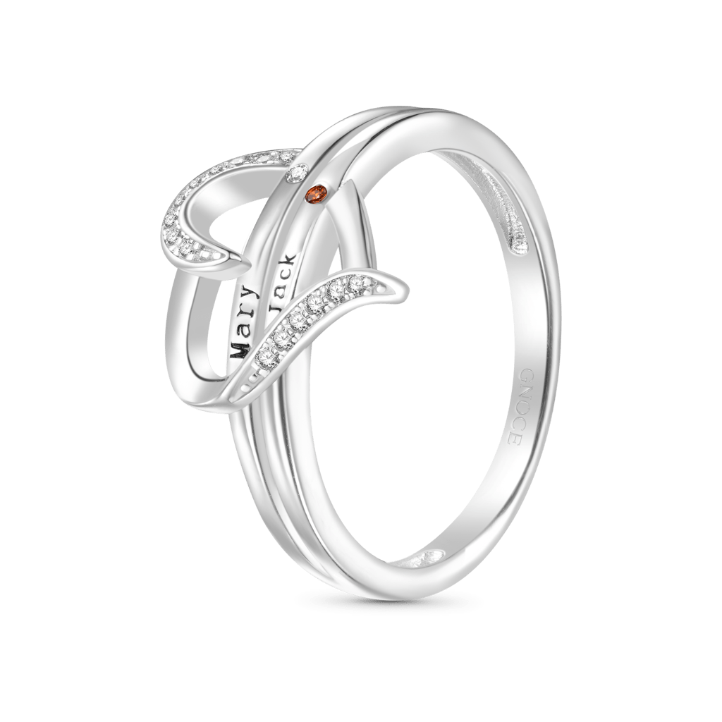 Personalized Heart Ring image number 3