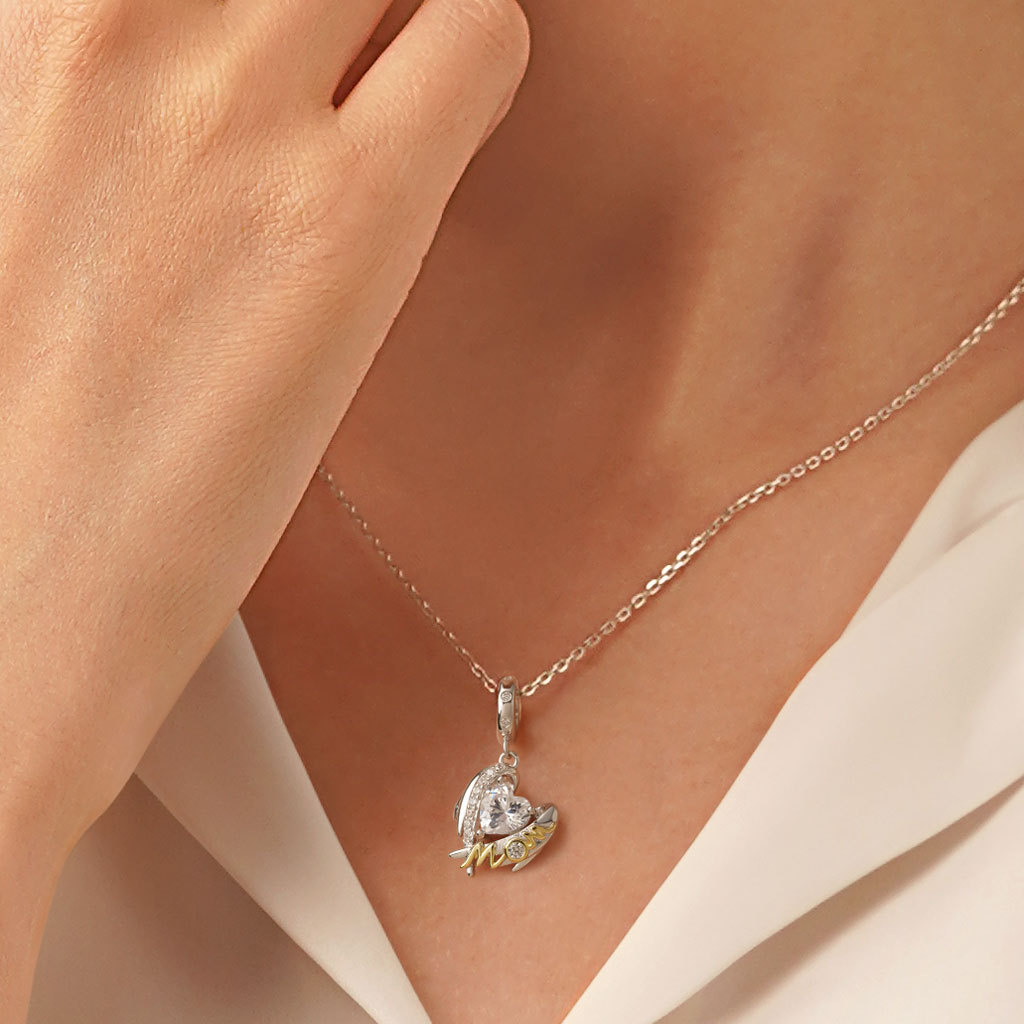 Mother's Day Wings of Love Pendant image number 4