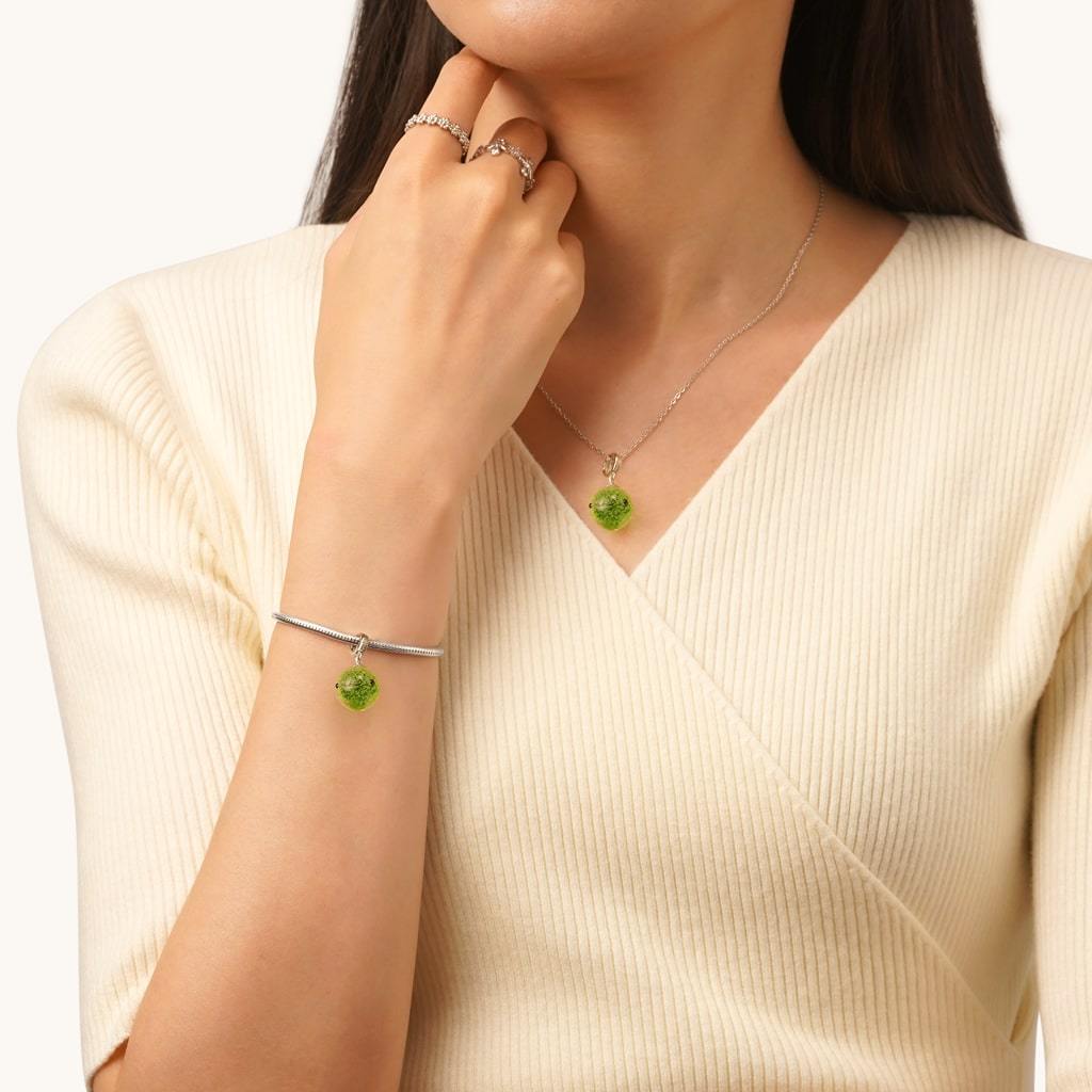 Green Seaweed Ball Pendant image number 3