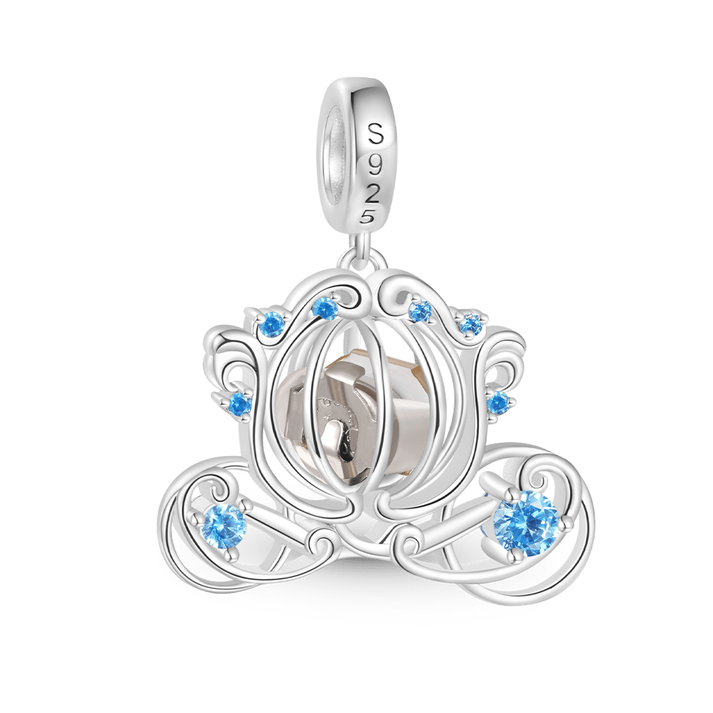 Wireless LED Glow Glass Pumpkin Carriage Pendant image number 3