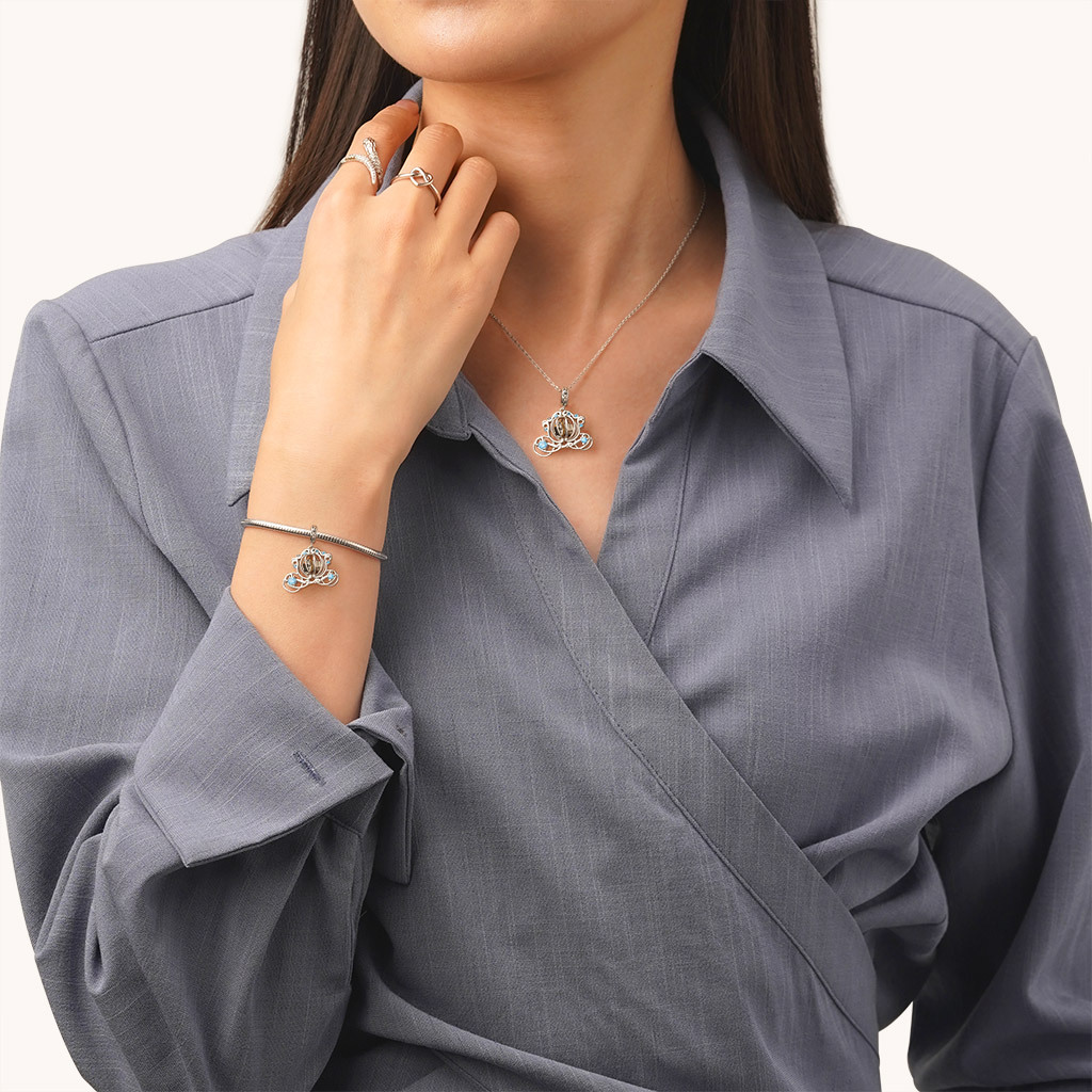 Wireless LED Glow Glass Pumpkin Carriage Pendant image number 5