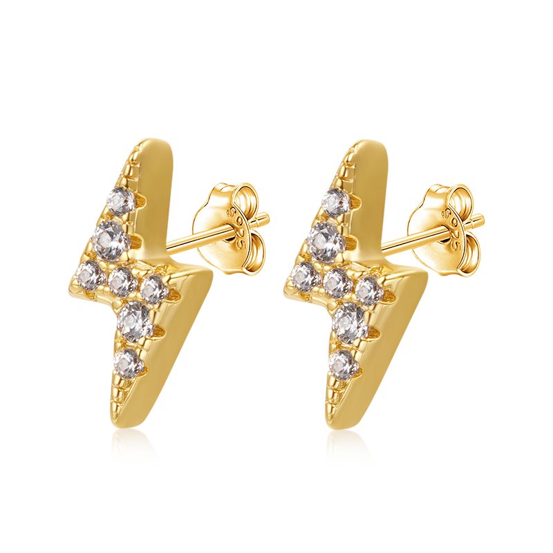 Lightning Stud Earrings image number 3