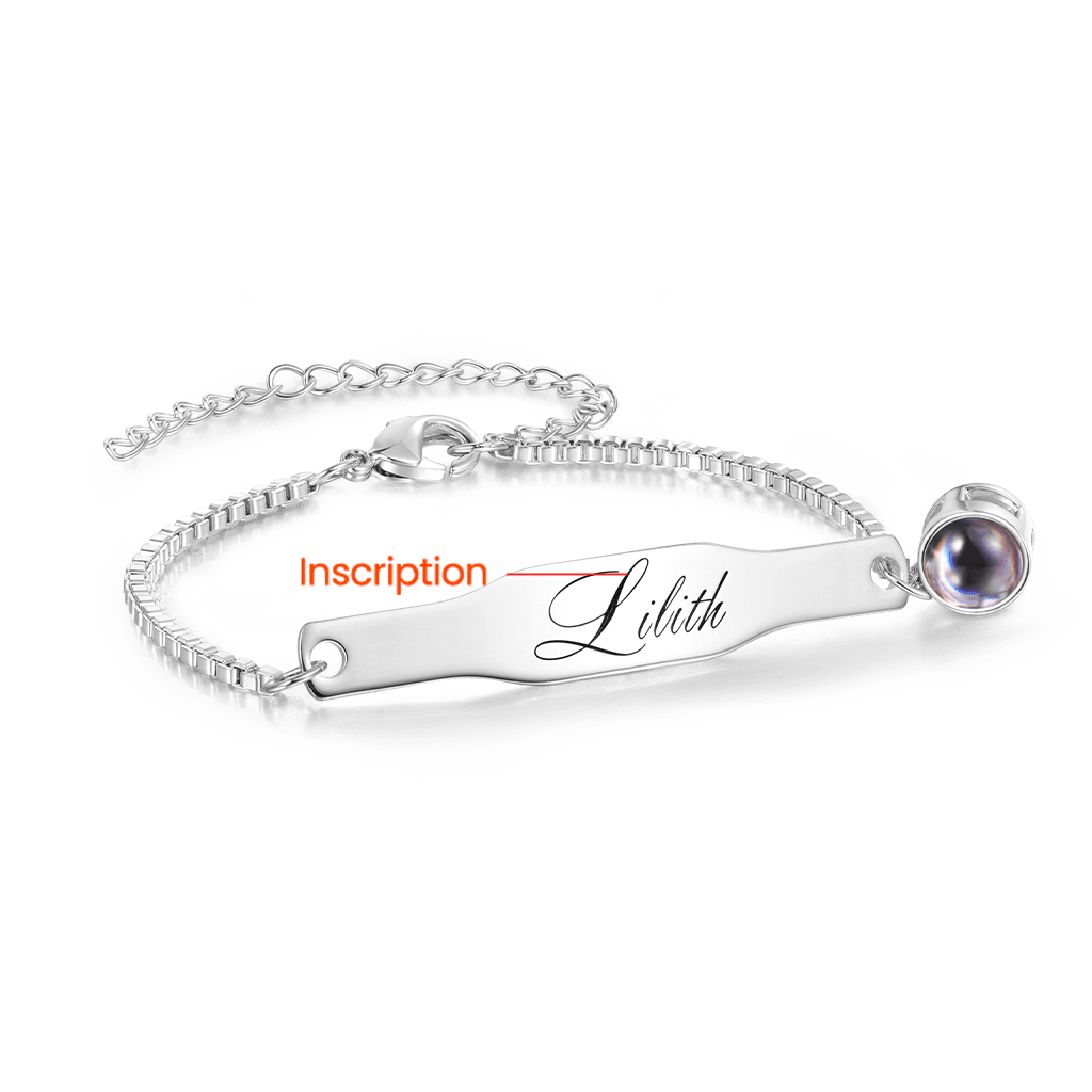 Projection Couple's Memories Engravable Bracelet image number 1