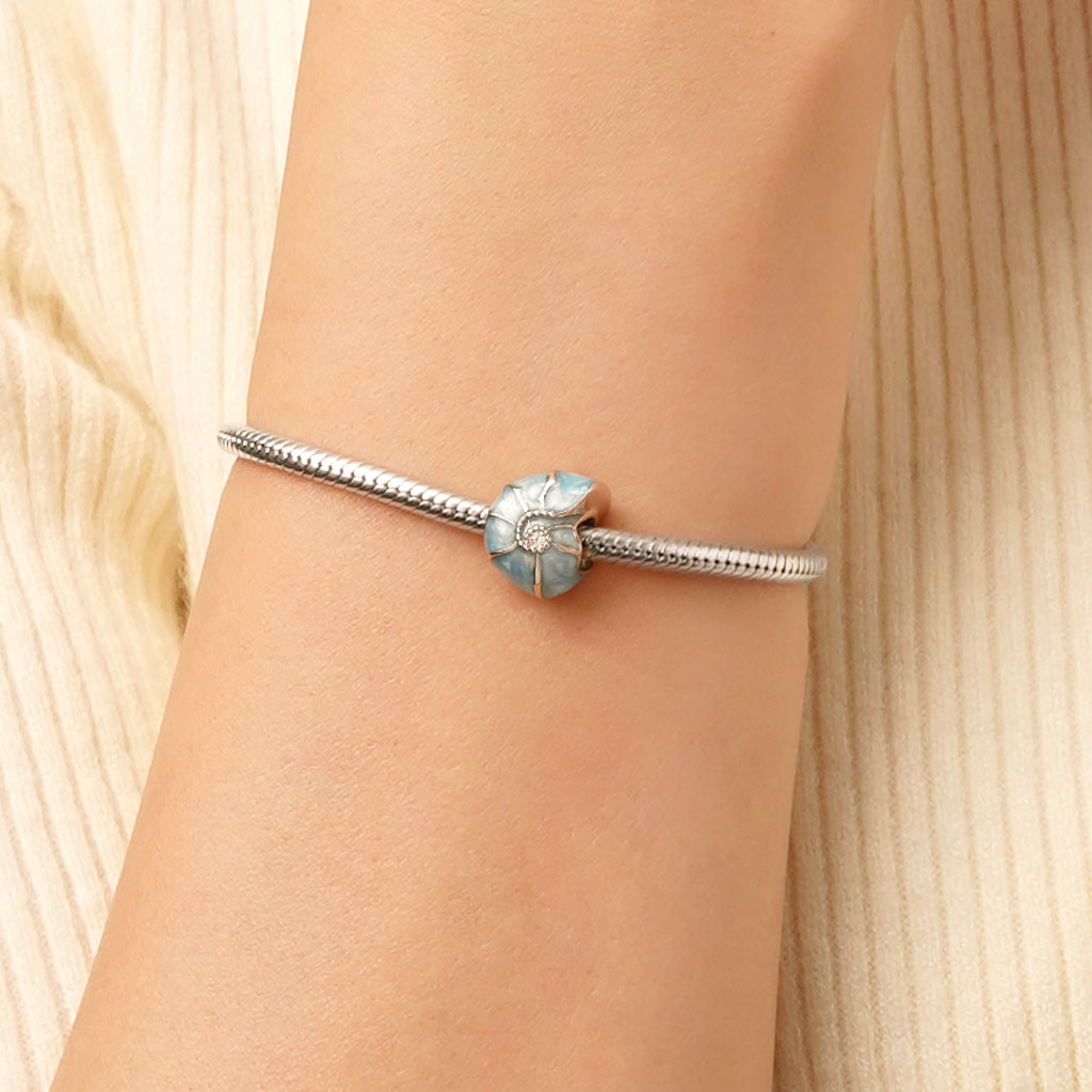 Blue Conch Charm image number 4