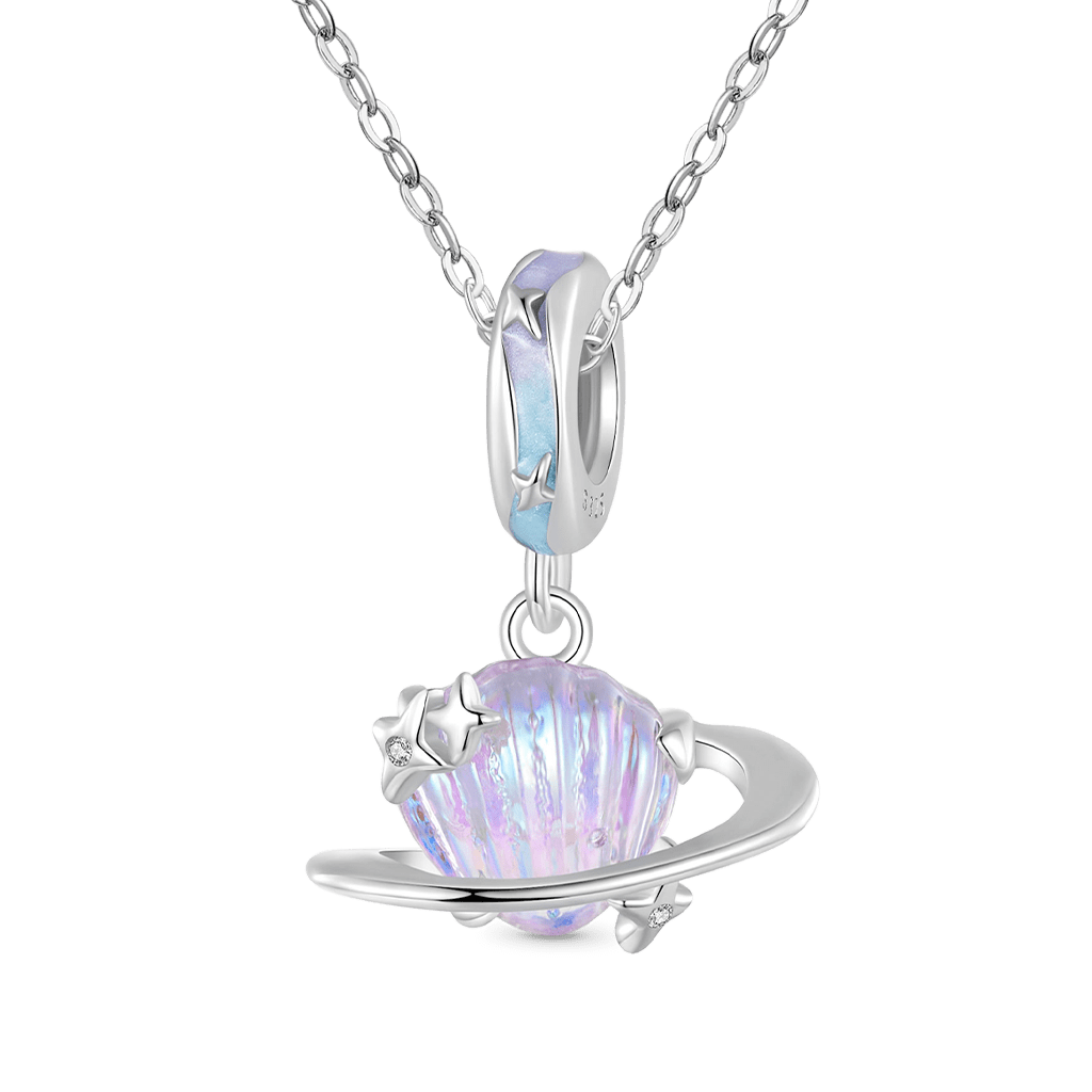 Color Shell Planet Pendant image number 1