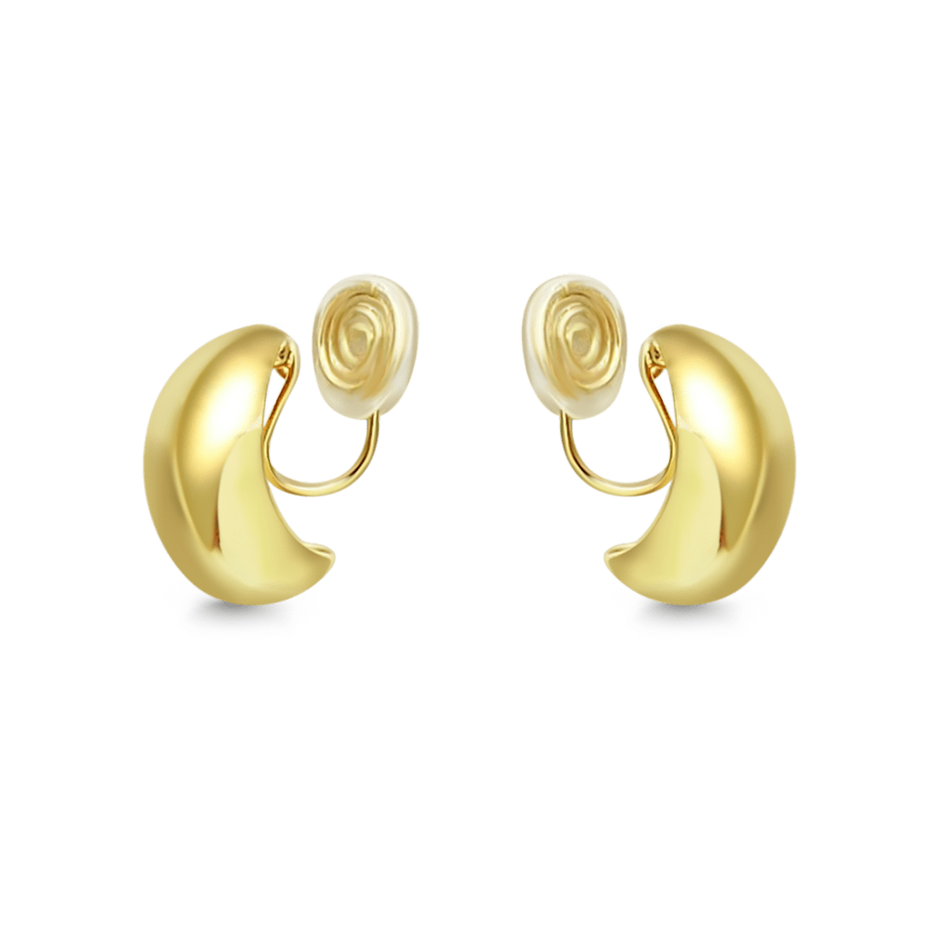 Huggie Water Drop Ear Clips image number 0