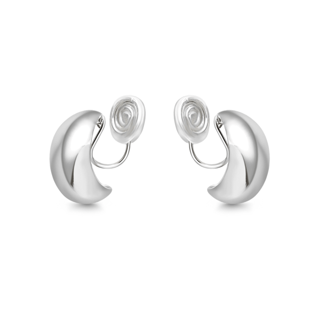 Huggie Water Drop Ear Clips image number 0
