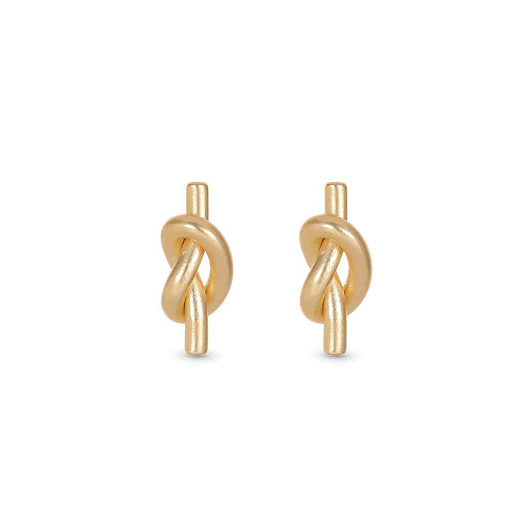 Twist Cord Knot Ear Clips image number 0