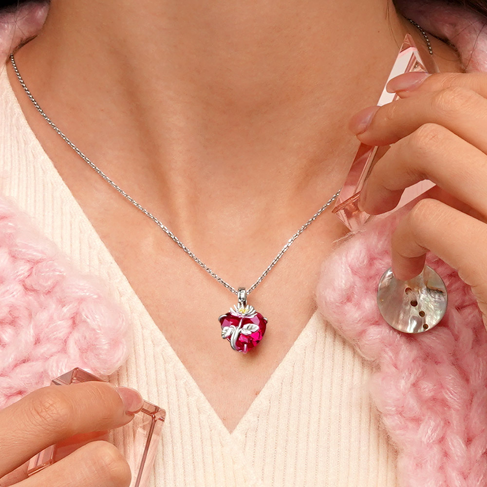 Delicacy Birthday Flowers Pendant image number 4