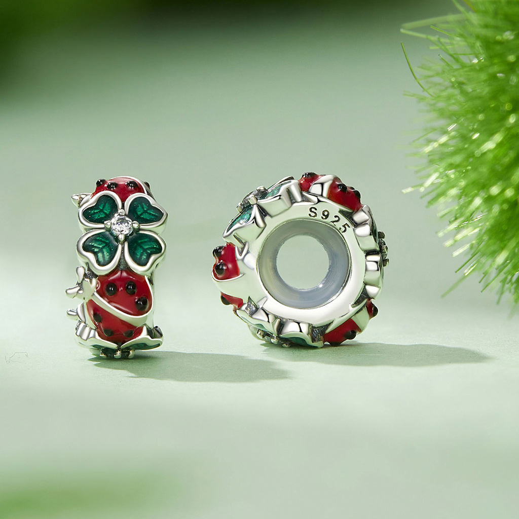 Four Leaf Clover Ladybug Stopper image number 1