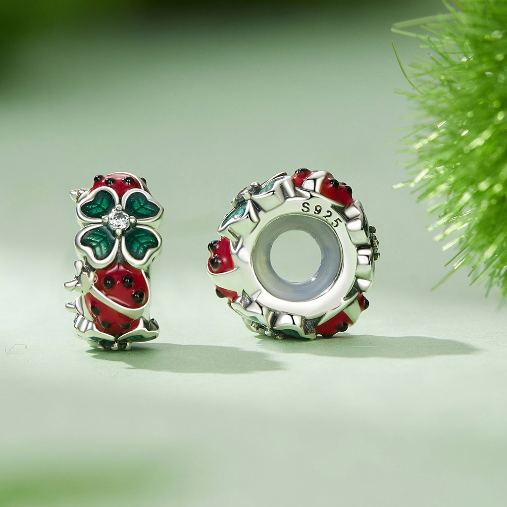 Four Leaf Clover Ladybug Stopper image number 1