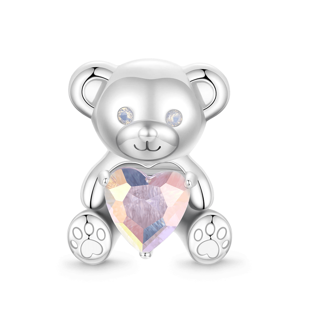 Little Bear Embraces Heart Charm image number 0