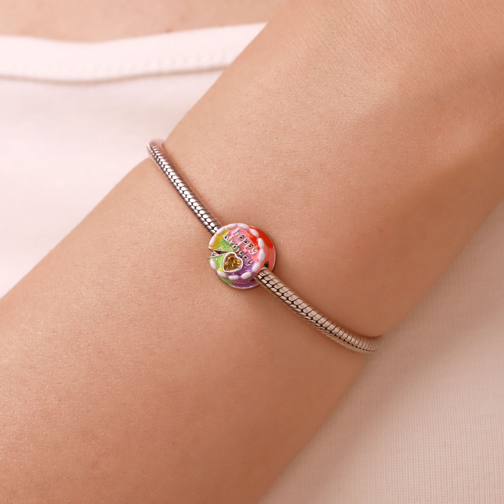 Engravable Birthday Cake Charm image number 5