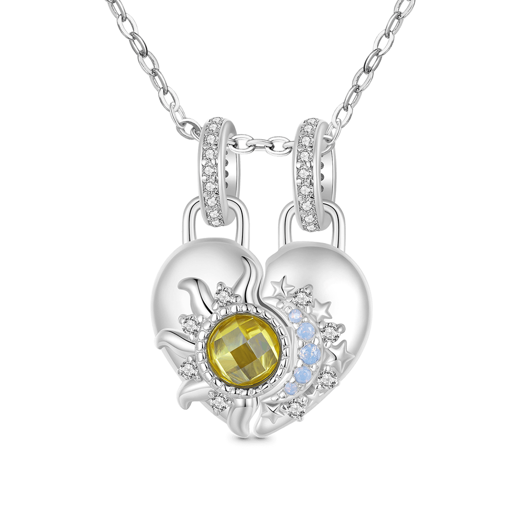 Sun and Moon Love Double Pendant image number 3