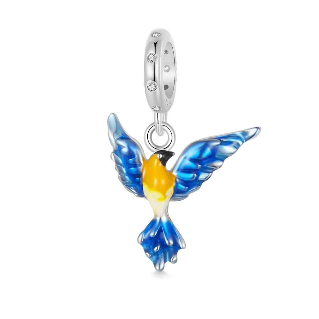 Enamel Hummingbird Pendant image number 0