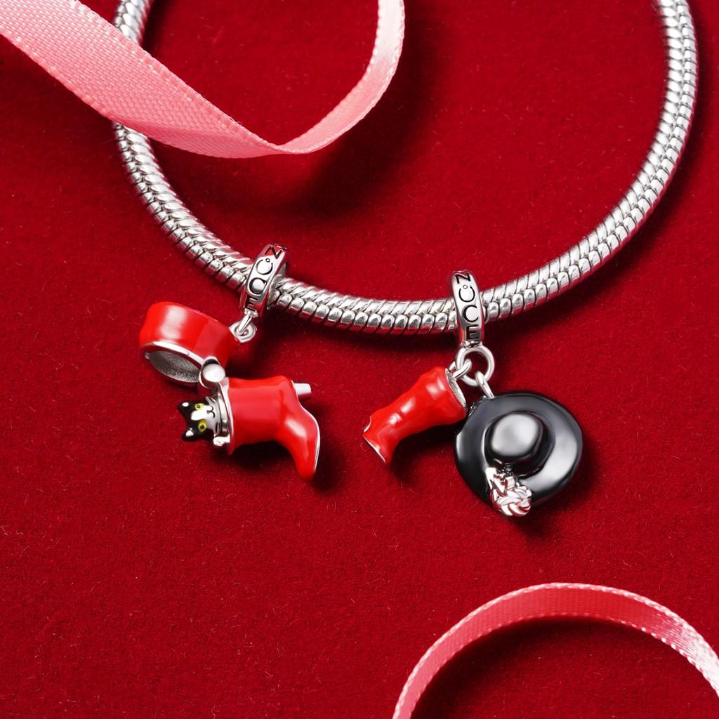 Red Boot & Hat Pendant image number 2