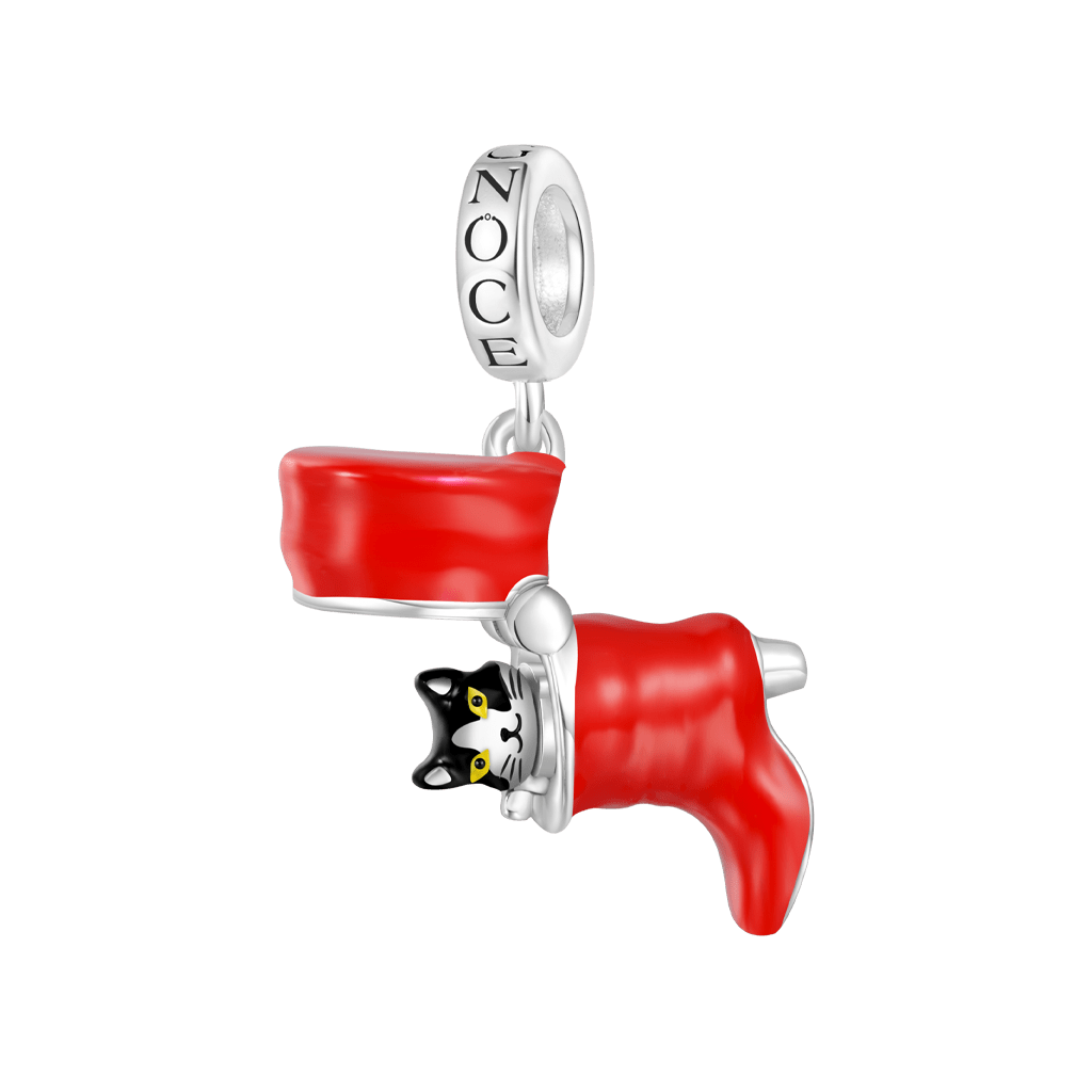 Openable Red Boot Pendant image number 1