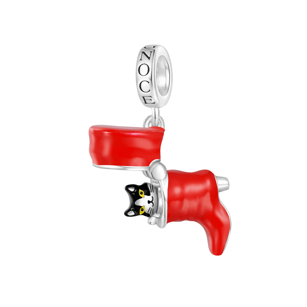 Openable Red Boot Pendant image number 0