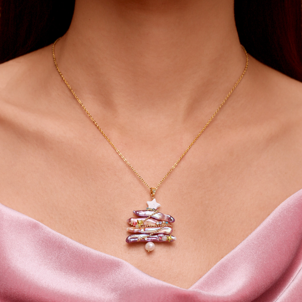 Christmas Tree Necklace image number 3