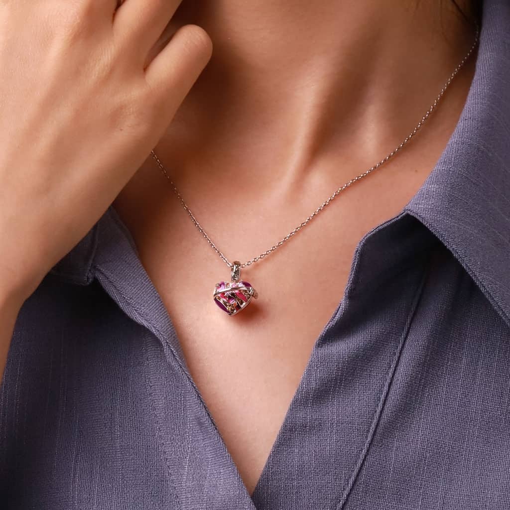 Heart Wireless LED Glow Saturn Pendant image number 6