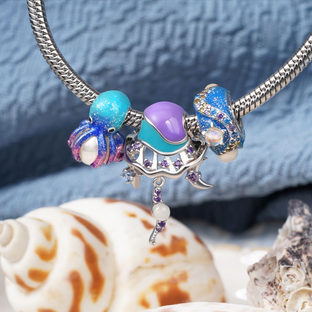 Octopus Pearl Charm image number 2