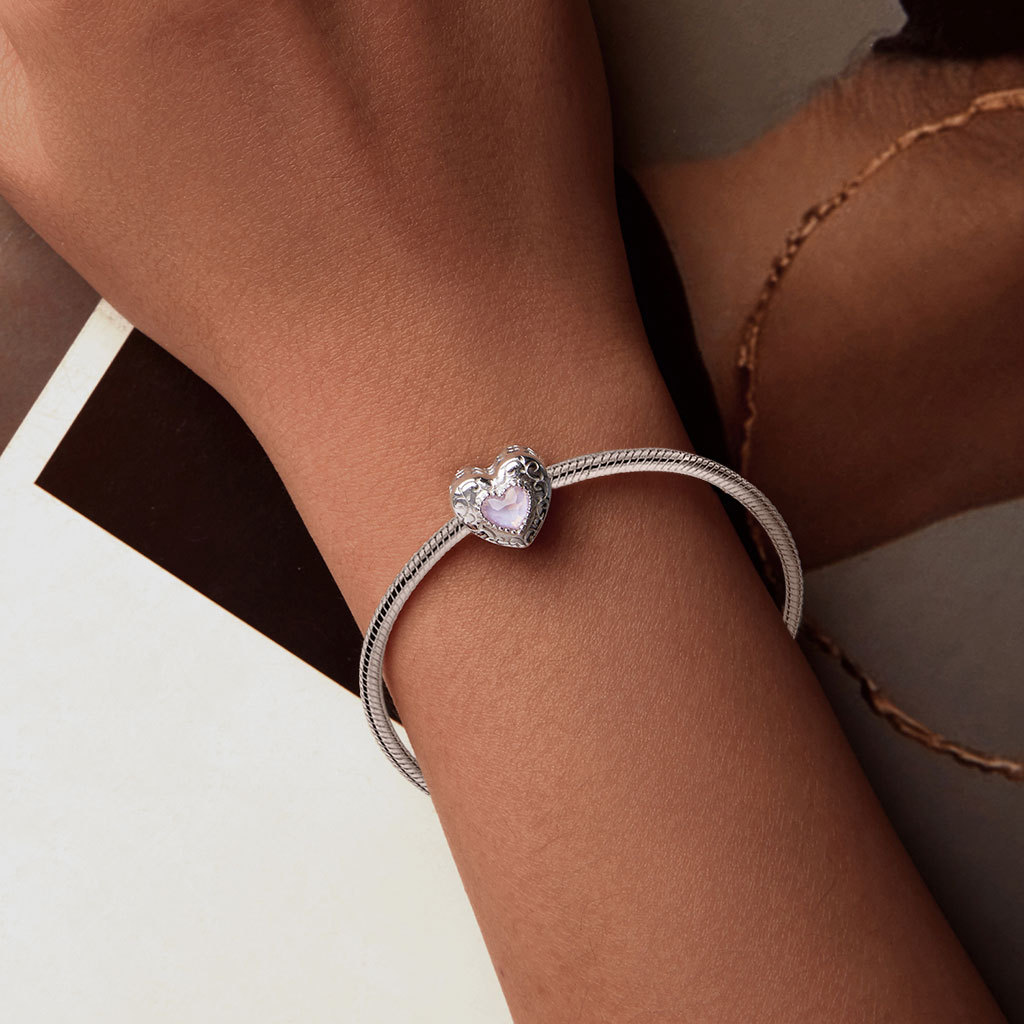 Ballet Swan Heart Charm image number 3