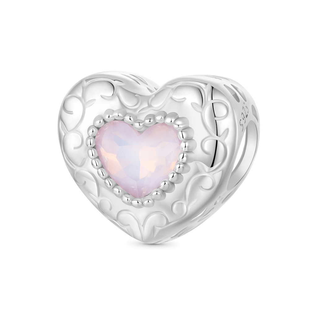 Ballet Swan Heart Charm image number 0