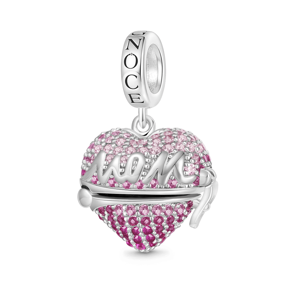 Openable 'MOM' Heart Gift Pendant image number 1
