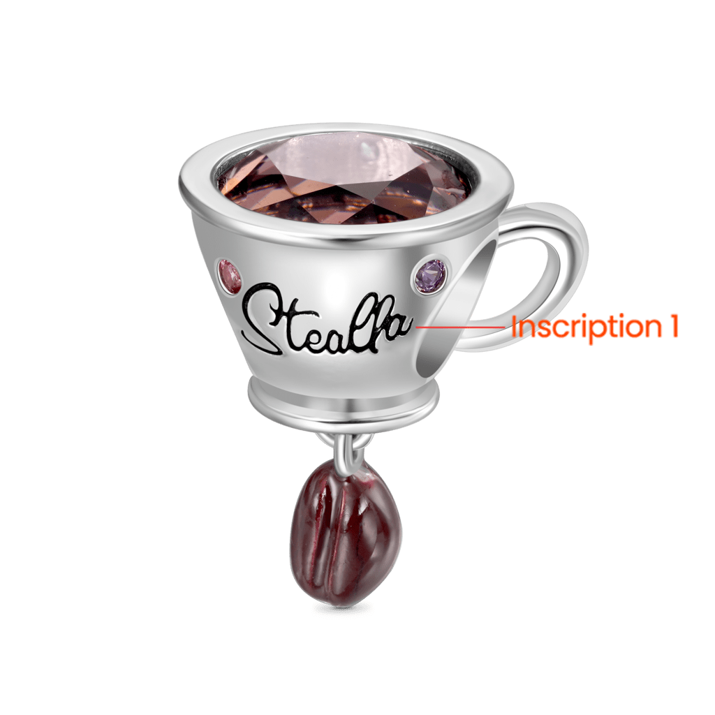 Engravable Coffee Cup Charm image number 1